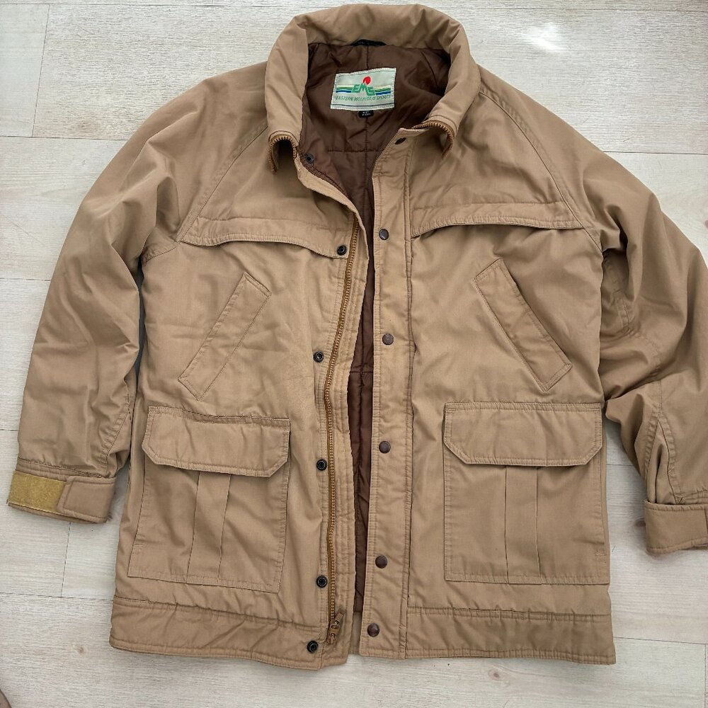 Vintage 80s EMS x Woolrich Thinsulate 4-Pocket Field Parka Tan Men’s M